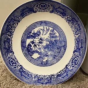Blue & White Chinoiserie Plate